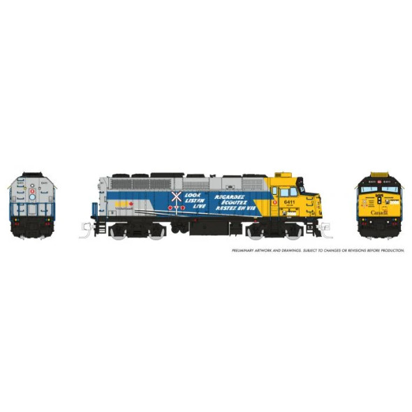 Rail car, Budd RDC-1 Phase II, BCOL, blue - DC