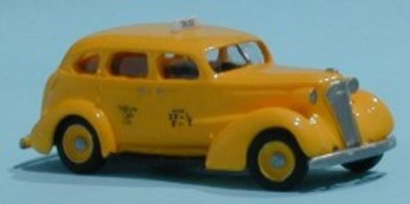 Automobile kit, sedan, taxi, yellow, 1937