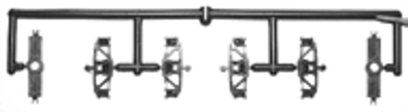 Truck, freight, eqalized Andrews, Delrin, Delrin wheels (x20)