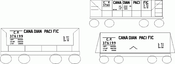 Decal, ore car, CP, block Decal, ore car, CP, block