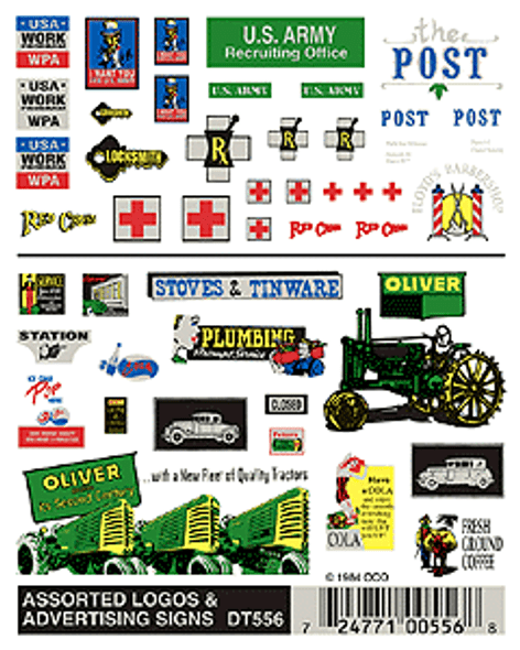 Decal, signs, logos/advertising, assorted