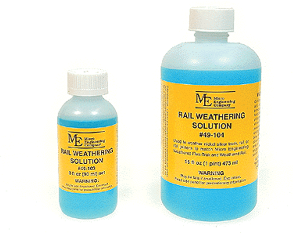 Solution, weathering, rail, 4 oz. bottle