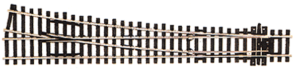 Turnout, large radius, right, "Insulfrog", Code 100