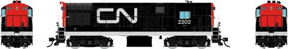 Locomotive, diesel, CLC H16-44, CN #2217, black/red, noodle - DC