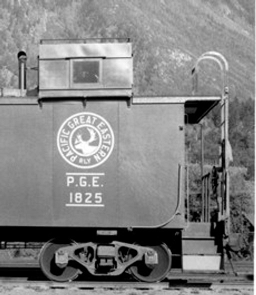 Decal, caboose, PGE, elk scheme