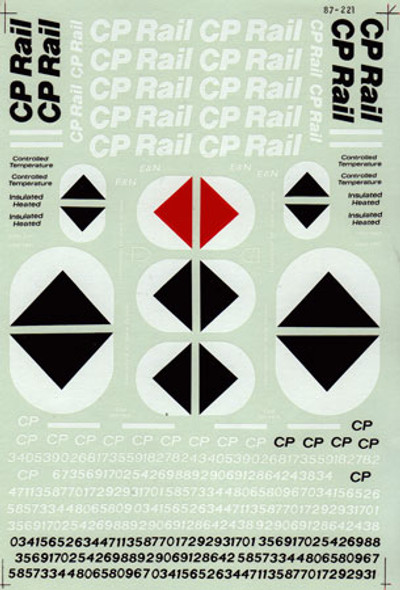 Decal, freight car, CP, Multimark