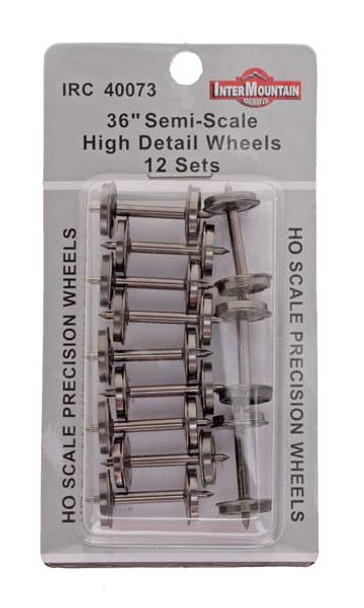 Wheelset, high detail, brass, 36" (Code 88) (x12)