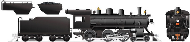 Locomotive, steam, 4-6-0 "Ten Wheeler", CN H-6-d/g, painted, unlettered - DCC/snd (steel cab)