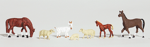 Figure, horse/sheep/goat (x7)