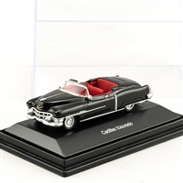 Automobile, convertible, Cadillac Eldorado, black, red interior, 1953