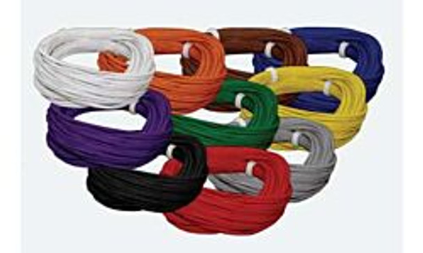 Wire, thin (0.5mm o/d), 36 AWG, black, 10m length