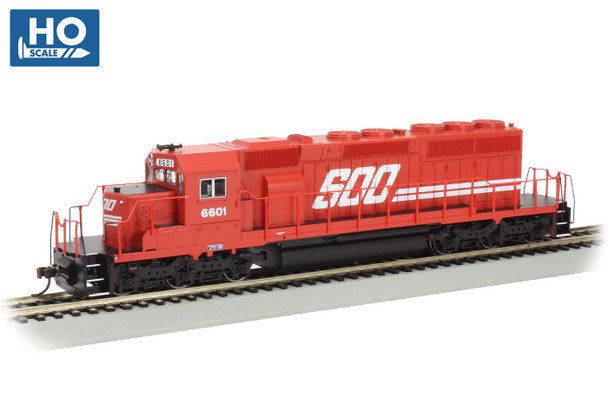 Locomotive, diesel, EMD SD40-2, SOO #6601, red, white let'g - DC