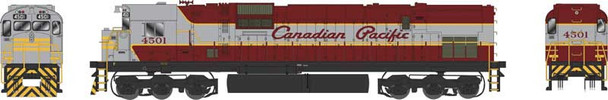 Locomotive, diesel, MLW C-630M, CP #4502, maroon/grey, script - DCC/sound