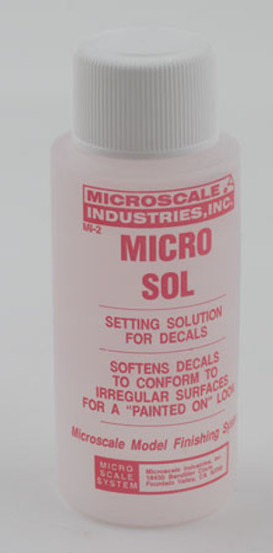 Decal setting solution, "Micro Sol", 1 oz. bottle (x8)