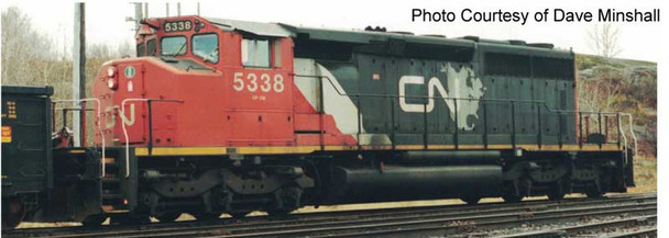 Locomotive, diesel, GMD SD40-2(W), CN #5338, stripe/map scheme  - DC