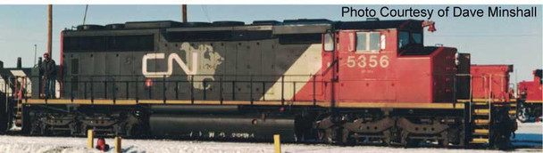 Locomotive, diesel, GMD SD40-2(W), CN #5363, stripe/map scheme  - DCC/sound