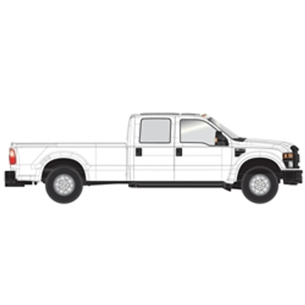 Truck, pickup, Ford F-350 crew cab, 2008, white