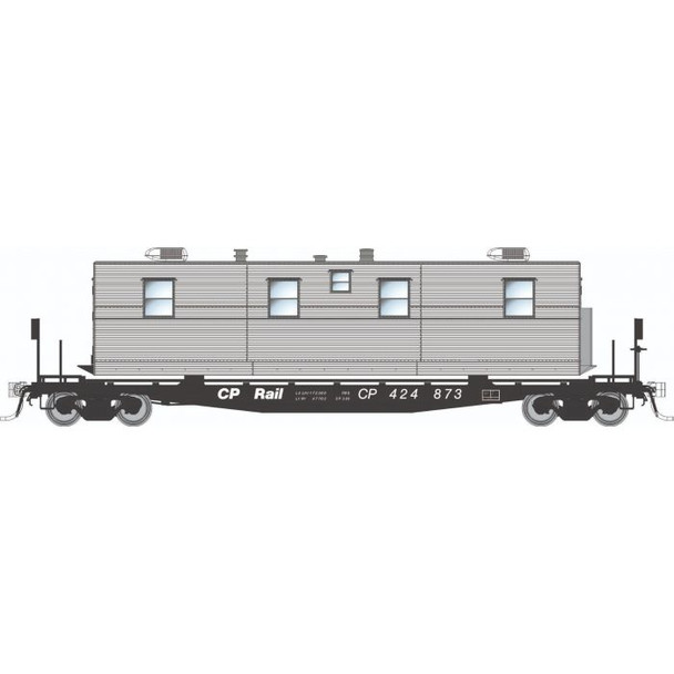 Flatcar, 50', w/camp van, MOW, CP (x6)