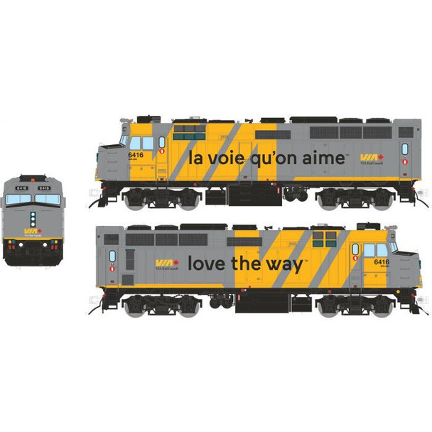 GMD F40PH-2D, rebuilt, VIA #6420, "love the way" scheme - DCC/sound