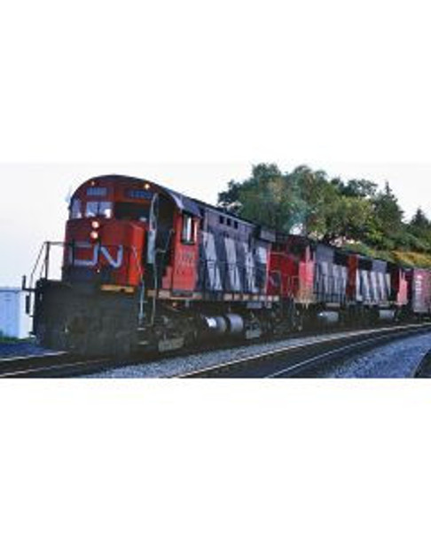 Locomotive, diesel, MLW C-424, CN #3223, stripes - DCC/sound