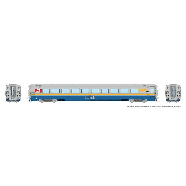 Coach #3311, Bombardier LRC, VIA, "Canada" flag, 1998+