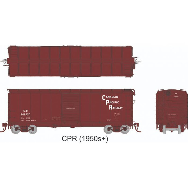 Boxcar, 40', 1937 AAR, CP, stepped (x6)