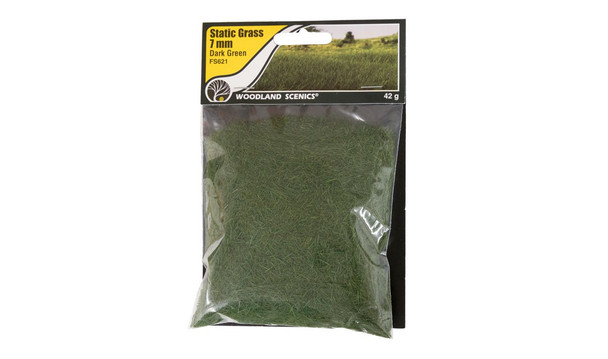 Static grass, 7mm, dark green, 42g