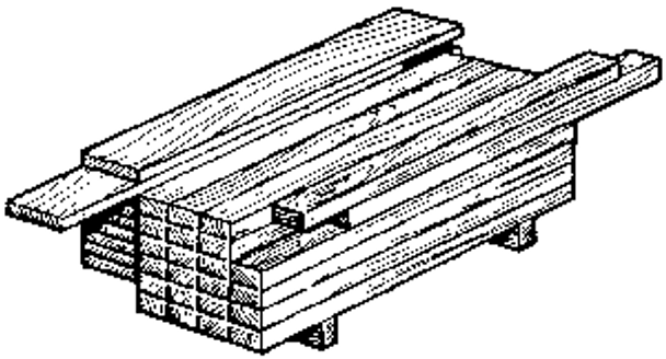 Lumber, stacked, kit