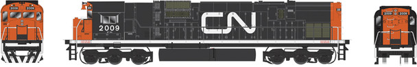 Locomotive, diesel, MLW C-630M, CN #2031, black, red ends, noodle - DCC/sound