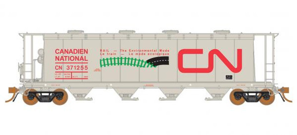 Hopper car, cylindrical, 3800 cu. ft., CN "The Environmental Mode"