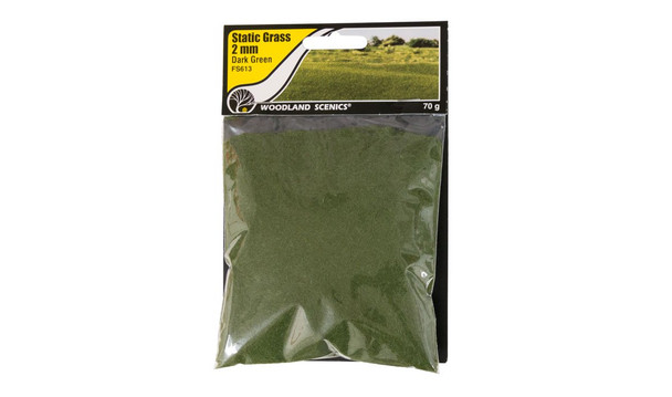 Static grass, 2mm, dark green, 70g