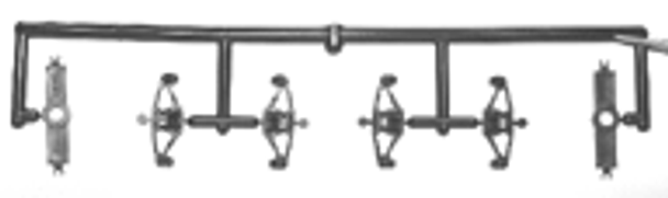 Truck, freight, equalized Bettendorf, Delrin, Delrin wheels (x2)