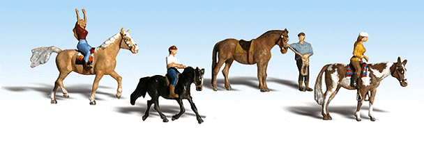 Figure, rider/horse (x8)