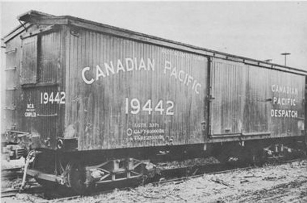 Decal, boxcar, CP, arched, 1890-1912