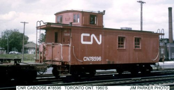 Decal, caboose, CN, noodle, post-'61