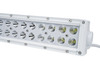20 Inch LED Light Bar Marine Grade Wrap Around White Shell Dual Row Light Bar with 120-Watt 40 x 3W High Intensity CREE LED  Marine Sport