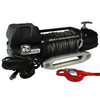 8,000 LB Winch 100 Ft Synthetic Rope W/5.2hp Series Wound Motor Roller Fairlead Bulldog Winch