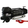 12,00 LB Winch 100 Ft Synthetic Rope 6.0hp Series Wound Motor Roller Fairlead Bulldog Winch