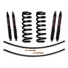 Suspension Lift Kit w/Shock Black MAX Shocks 1.5-2 Inch Lift Incl. Front Coil Springs Rear Add-A-Leafs Skyjacker