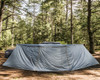 Awning Tent 270 Degree Passenger Side Dark Gray Cover With Black Cover Nomadic Overland Vehicle Systems