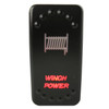 Winch Power Rocker Switch - On/Off 5-Pin-Red Bulldog Winch