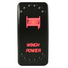 Winch Power Rocker Switch - On/Off 5-Pin-Red Bulldog Winch