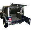 Deluxe Cargo Enclosure - 87-95 Wrangler YJ / 97-06 Wrangler TJ Rear Seats Must Be Removed Black Tuffy Security Products