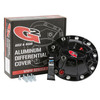 GM 8.5/8.6 In Aluminum Differential Cover Black G2 Axle and Gear