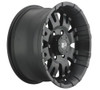 Series 5001 17x8 with 6 on 5.5 Bolt Pattern 4.5 Backspace Satin Black Finish Pro Comp Alloy Wheels