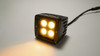 2.0 Inch Square Cube Cree LED Lights Pair Black Series White/Amber W/Harness 79903 Southern Truck Lifts