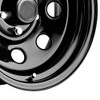 Pro Comp Steel Wheels 97-5866 Series 97 Gloss Black 15x8 5x4.5 4.5BS Offset 0mm Cap P/N 1330018