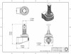 9006 SL1 LED Bulbs Single Diode Dynamics