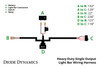 Heavy Duty Single Output Light Bar Wiring Harness Diode Dynamics