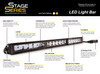 12 Inch LED Light Bar  Single Row Straight Amber Wide Each Stage Series Diode Dynamics